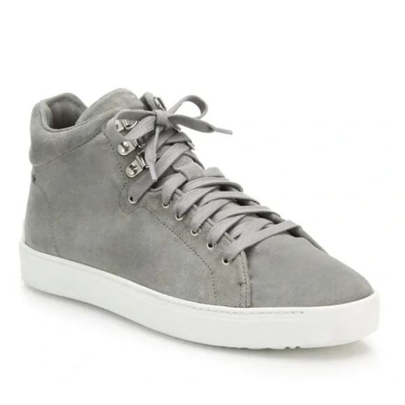 RAG & BONE Kent Suede High Top Sneaker Warm Gray Lace Up Women's 37/US 7 - Picture 9 of 9